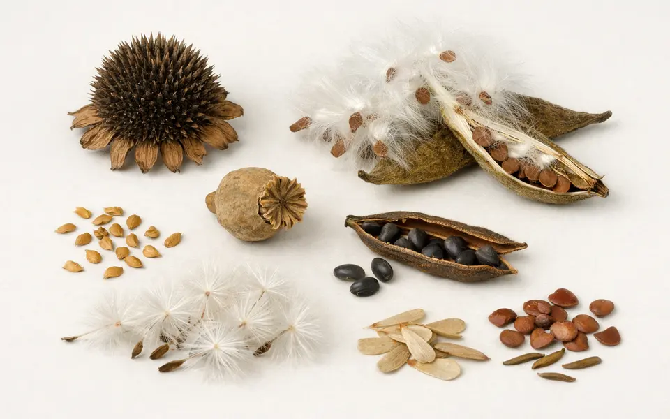 Wildflower Seeds: Heads, Pods, Fluff, and Shape Clues visual support
